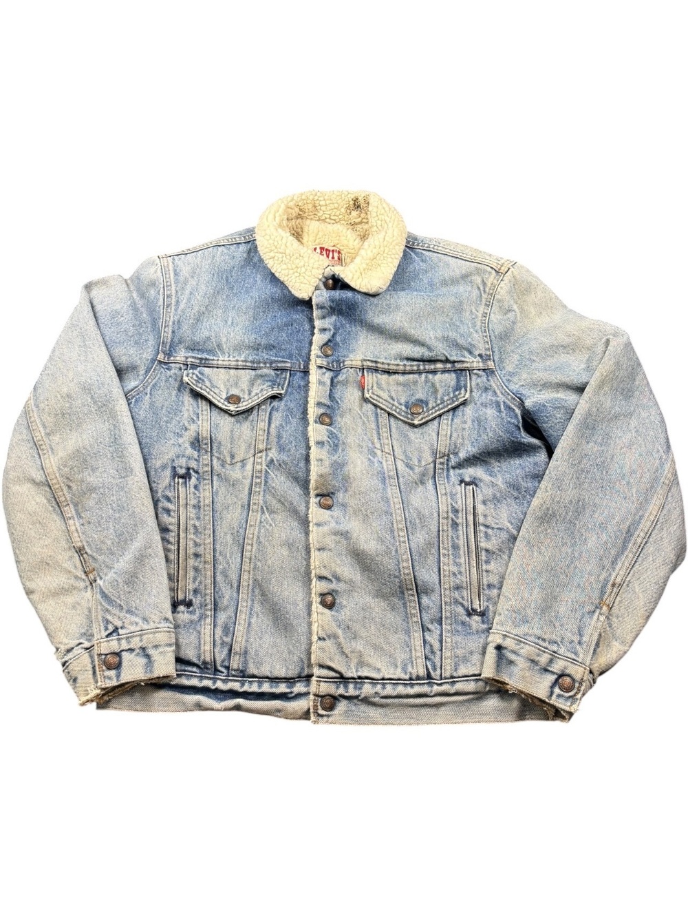 Levi’s Vintage 80s Type 3 Sherpa Lined Denim Trucker Jacket